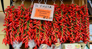 Hot peppers from Calabria, Italy